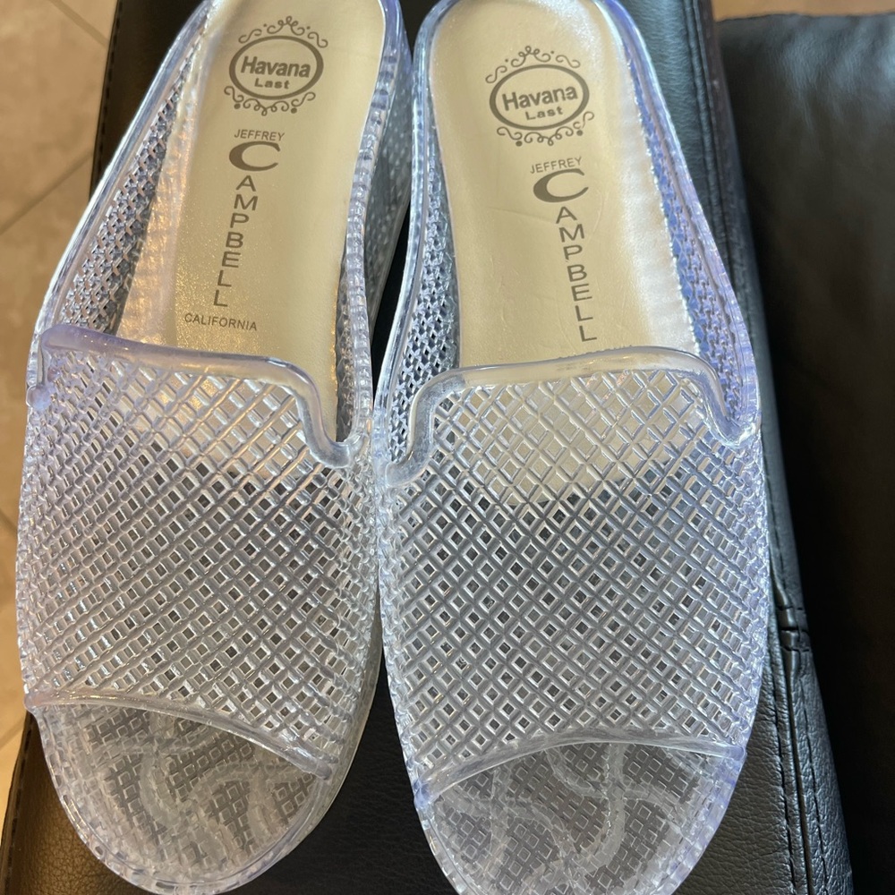 Jeffrey Campbell White Mules & Clogs